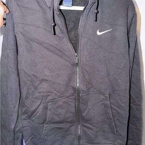 Nike Men's Black Zip-Up sweater